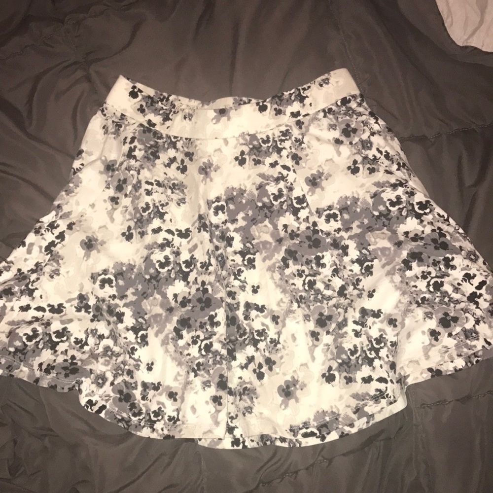 Floral print skater skirt